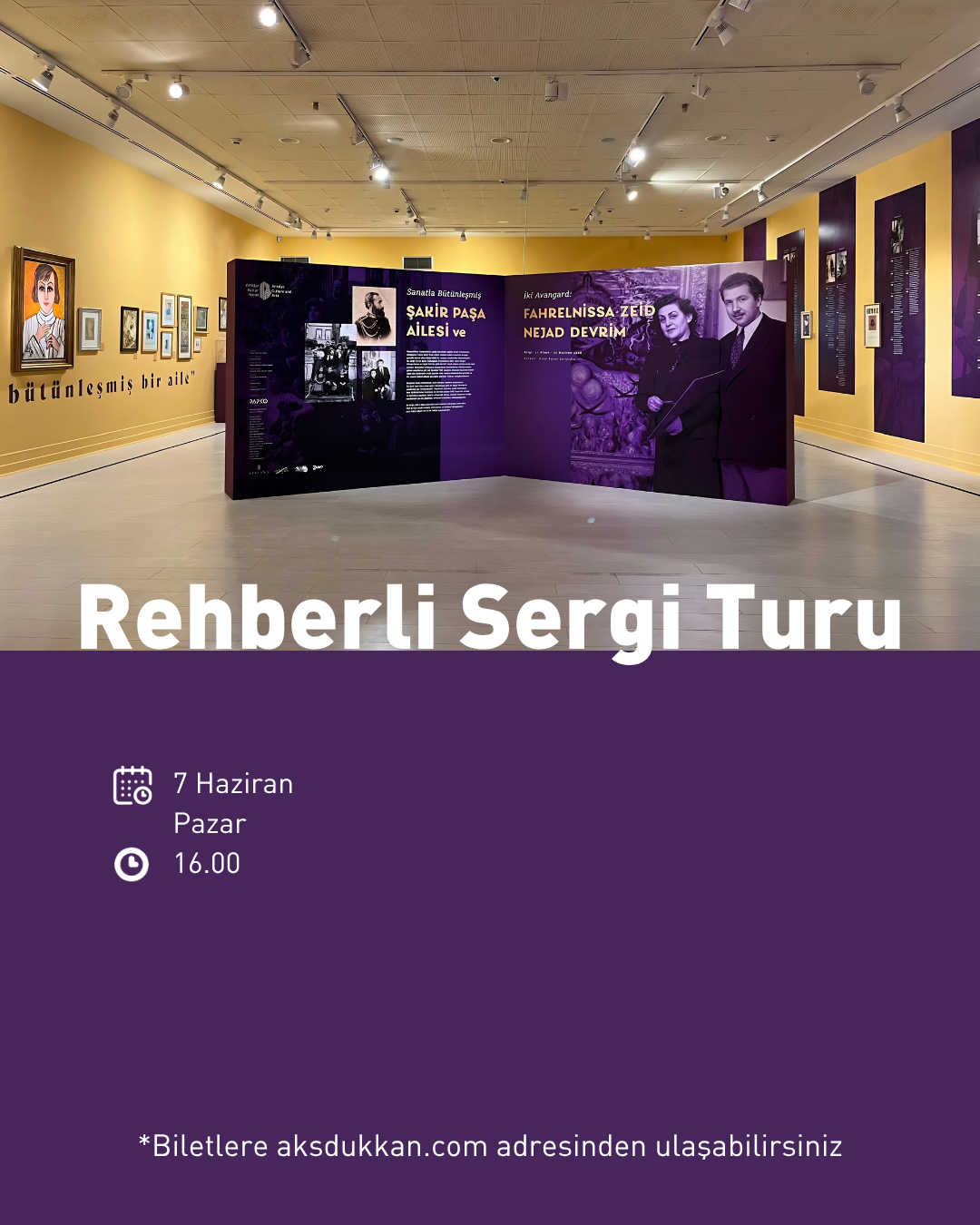REHBERLİ SERGİ TURU (7 Haziran Pazar)